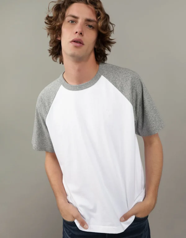 Oversized Short-Sleeve Raglan T-Shirt